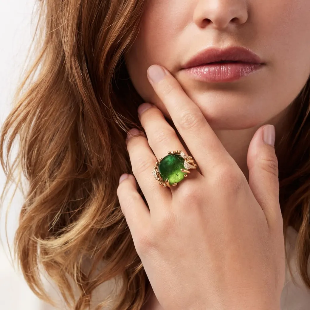 BoHo ring stor pavé