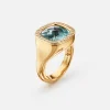 Cushion ring pavé