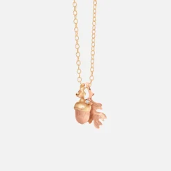 Forest Oak leaf pendant small