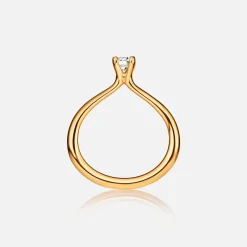 Klassisk Solitaire ring