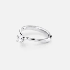 Klassisk Solitaire ring
