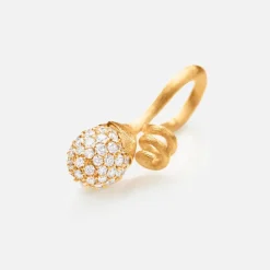Lotus Sprout pendant pavé