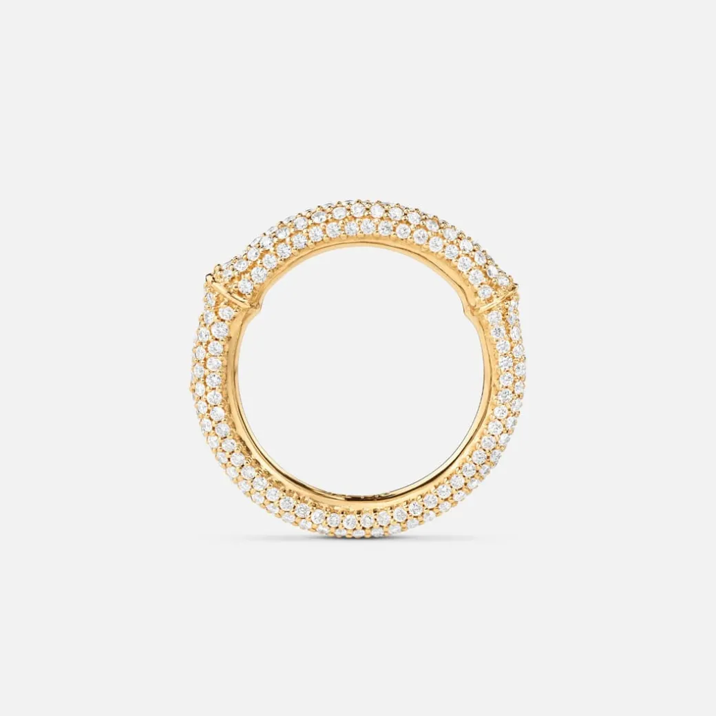 Nature ring IV pavé