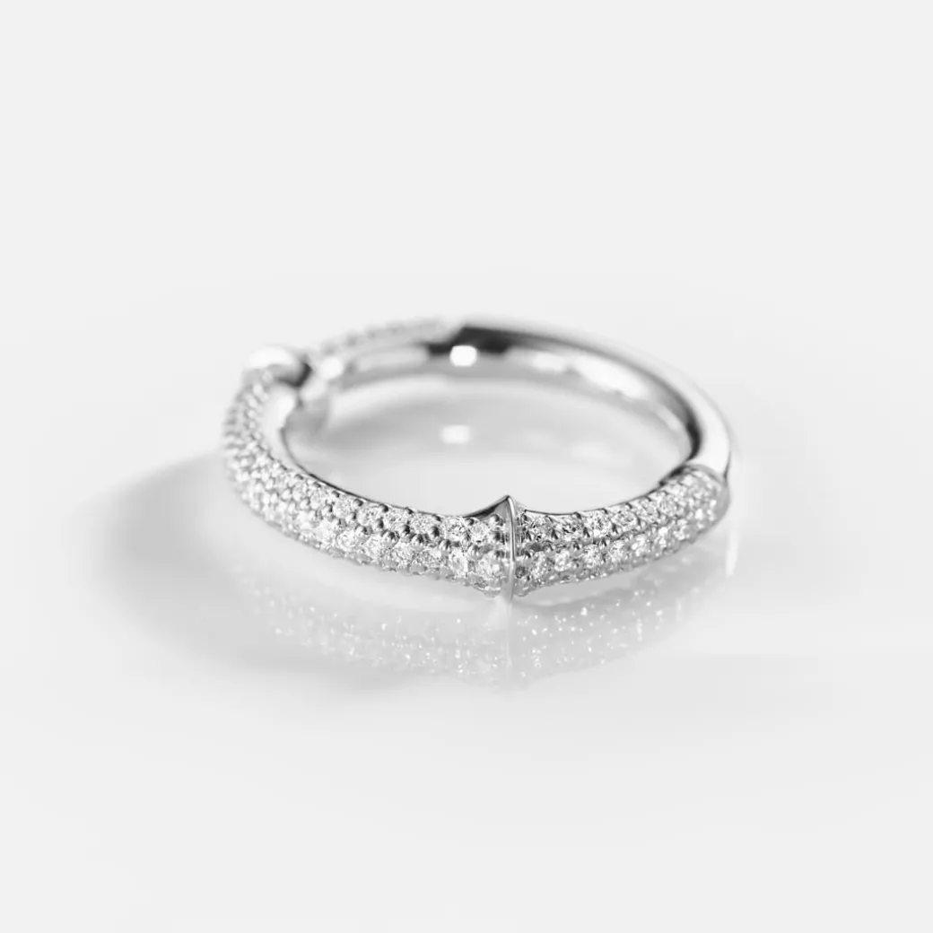 Nature ring IV pavé