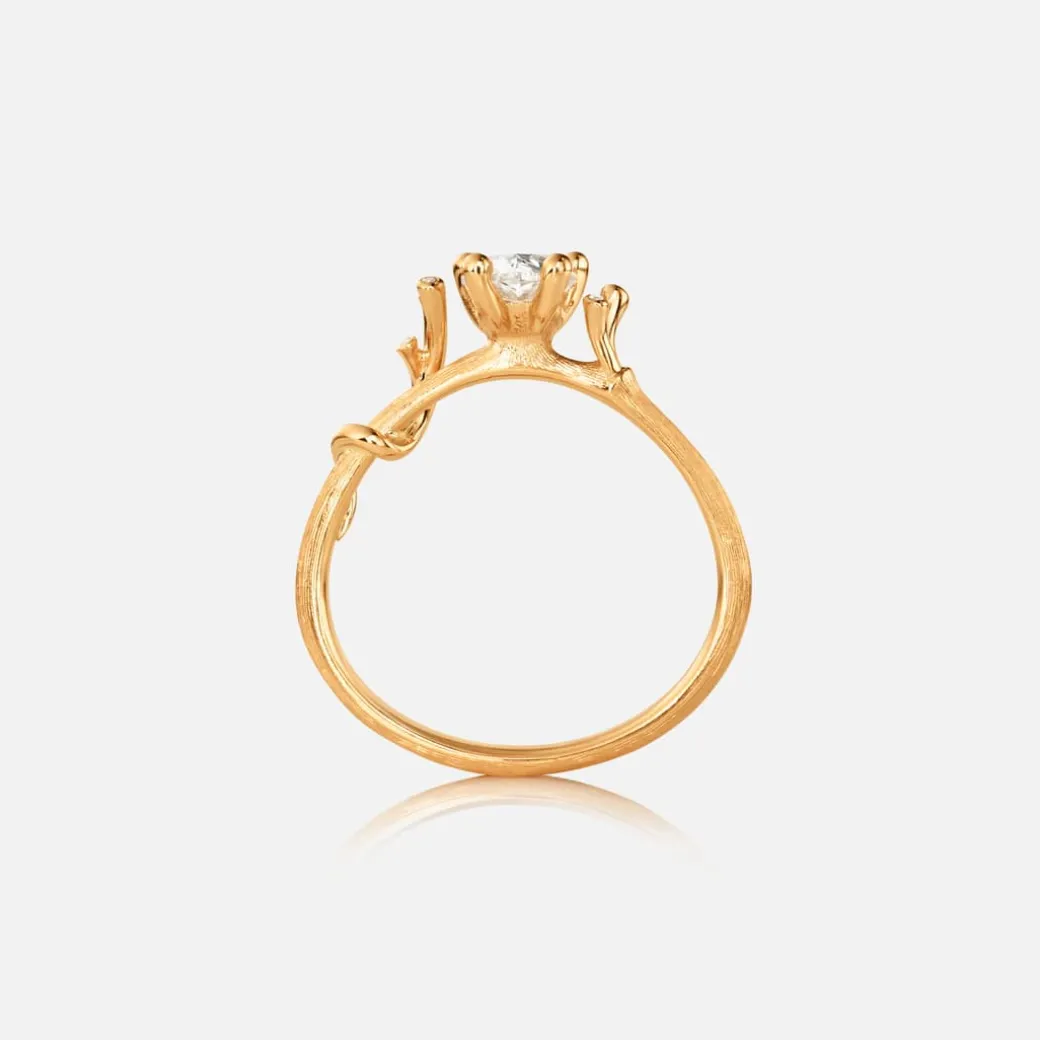 Nature Solitaire ring