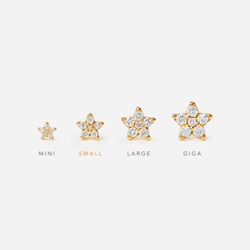 Shooting Stars stud earrings small