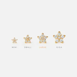 Shooting Stars stud earrings large