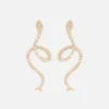 Snakes earrings pavé