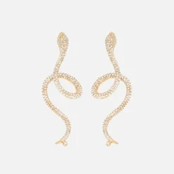 Snakes earrings pavé