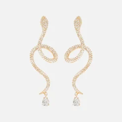 Snakes earrings pavé
