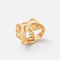 Snakes Medusa ring
